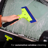 Nylon Handle Window Squeegee with Soft Rubber Blade – Car Windshield & Glass Cleaning Tool