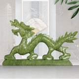 NNEOBA Feng Shui Elegance: Chinese Zodiac Dragon Jade Ornaments