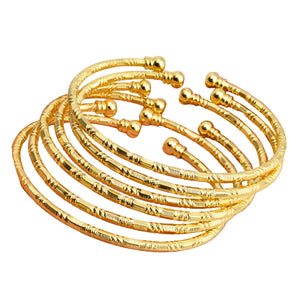 NNEOBA Dubai Bangles Set for Women Jewelry (6Pcs)