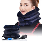 NNEOBA Inflatable Cervical Neck Traction Pillow Pain Relief Device Blue