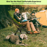NNEOBA Foldable Camping Rocking Chair Green