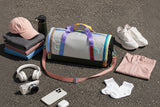 Color-Blocked Travel Duffel Bag