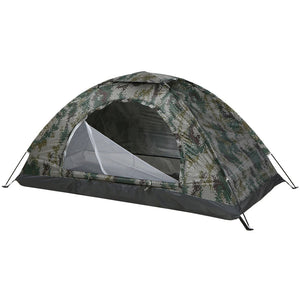 NNEOBA 1-Person Camping Tent with Mesh Ventilation Green