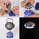 NNEOBA Portable Foldable Camping Gas Stove Silver