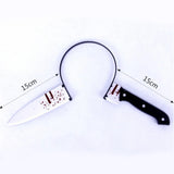 Halloween Fake Blood Knife Headband
