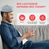 NNEOBA Infrared And Red Light Therapy Hair Growth Cap LED Treatment Helmet Black