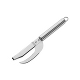 NNEOBA 2-in-1 Fish Scale Brush Maw Knife Silver
