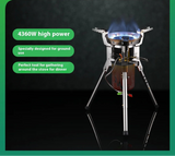NNEOBA Pro High-Power Camping Stove 4360W Portable Gas Burner Silver
