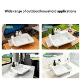 NNEOBA Portable Camping Sink – Foldable Outdoor Sink with Electric Water Pump
