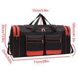 NNEOBA Multi-Pocket Travel Gym Duffel Bag Red
