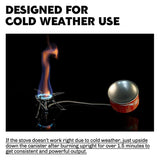 NNEOBA Camping Gas Stove 2800W Dual-Channel Silver