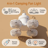NNEOBA Portable Camping Fan & LED Tent Light