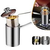 NNEOBA Stainless Steel Deep Fryer Pot with Basket And Lid Silver