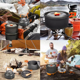 NNEOBA 11-Piece Camping Cookware Cooking Set