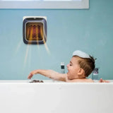 NNEOBA Wall Mounted Mini Bathroom Heater with Remote