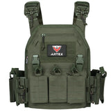 NNEOBA Tactical Plate Carrier Vest Quick Release Green