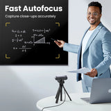 NNEOBA 2K USB Webcam HD Mini Web Camera with Autofocus Black