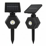 2-Pack Solar LED Owl Garden Stake Lights Warm White