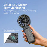 NNEOBA Portable Handheld Fan with LED Display