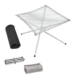 NNEOBA Foldable Stainless Steel Mesh Fire Pit Rack