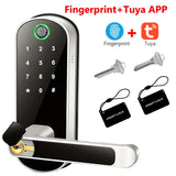 NNEOBA Smart Fingerprint Door Lock with App Control & IC Cards (Waterproof)