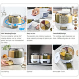 NNEOBA Rotating Rice Beans Grain Storage Container