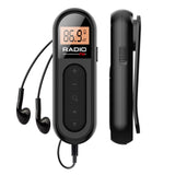 NNEOBA FM Rechargeable Pocket Radio Black