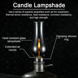 NNEOBA Outdoor Camping Glass Candle Light