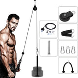NNEOBA Nine-Piece Pulley Fitness Accessories Kit Black