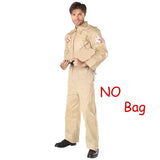 Halloween Father Ghostbusters Costumes Themed Cosplay Halloween Uniform Jumpsuit with Bag Ideal Adults Full Set Dress Up - Adult 150