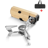 NNEOBA Camping Cassette Gas Stove 2600W Burner with Electronic Ignition Khaki