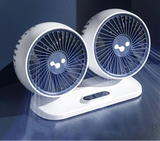 NNEOBA USB Dual Head Cooling Fan with Independent Switch