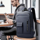 NNEOBA 15.6 Laptop Backpack with Dual Charging Ports Blue