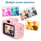 NNEOBA Mini Cartoon Photo Camera Toys 2 Inch HD Screen Childrens Digital Camera Video Recorder Camcorder Toys for Kids Girls Gift