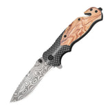 NNEOBA High-Hardness Folding Tactical Knife Brown