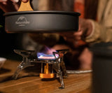 NNEOBA Camping Gas Stove with Electronic Ignition Silver
