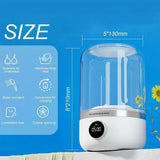 NNEOBA Wireless Mini Washing Machine 1L Portable Laundry Bucket White