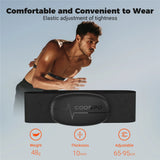 NNEOBA Bluetooth And ANT+ Chest Heart Rate Monitor Strap Black
