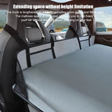 NNEOBA Foldable Car Camping Head Block with Storage Flannel Sleeping Pad Grey