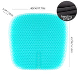 NNEOBA Honeycomb Gel Seat Cushion Breathable Double-Layer Egg Cushion Blue