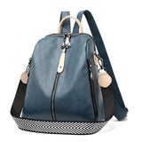 NNEOBA Women’s Soft PU Leather Fashion Backpack Blue