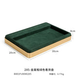 Metal Jewelry Display Tray – Multi-Color Storage Organizer for Rings, Earrings, Necklaces & Bracelets