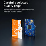 64GB MicroSD TF Memory Card C10 U3 A1 High-Speed