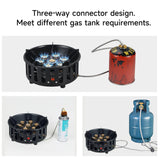 NNEOBA 19800W Camping Stove 7-Core Fire Holes Black