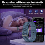NNEOBA No-Screen Smart Bracelet with Heart Rate Blue