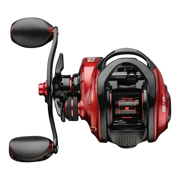 NNEOBA Fishing Reel 8kg Max Drag Right-Handed Red