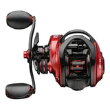 NNEOBA Fishing Reel 8kg Max Drag Right-Handed Red