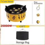 NNEOBA 20000W Camping Stove 7-Core Yellow
