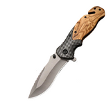 NNEOBA High-Hardness Folding Pocket Knife Brown