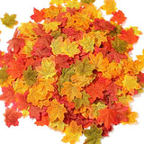 200-Piece Artificial Maple Leaves – Autumn Silk Fall